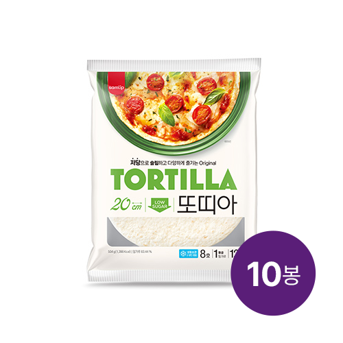 [피크닉기획전] 또띠아 8호 (12장×10봉)